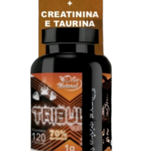 tribulus + creatina + taurina cápsulas suplemento natural