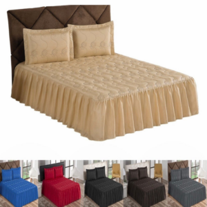 ✨ colcha casal com 2 porta travesseiros – conforto e elegância para seu quarto