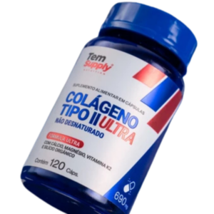 colageno tipo 2 premium 40mg fórmula ultra 120 cáps