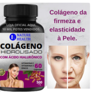 colÁgeno hidrolisado com Ácido hialurÔnico com vitamina c, vitamina e e zinco