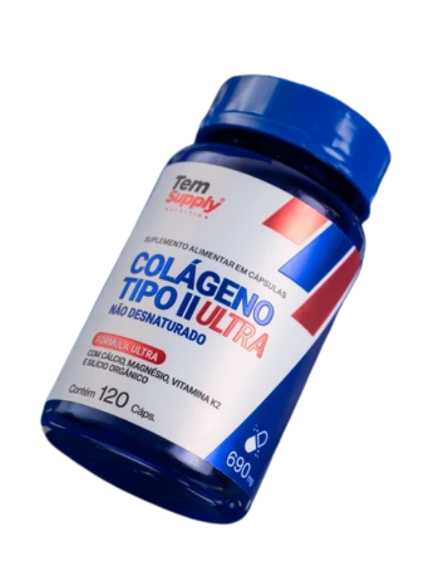 colageno tipo 2 premium 40mg fórmula ultra 120 cáps