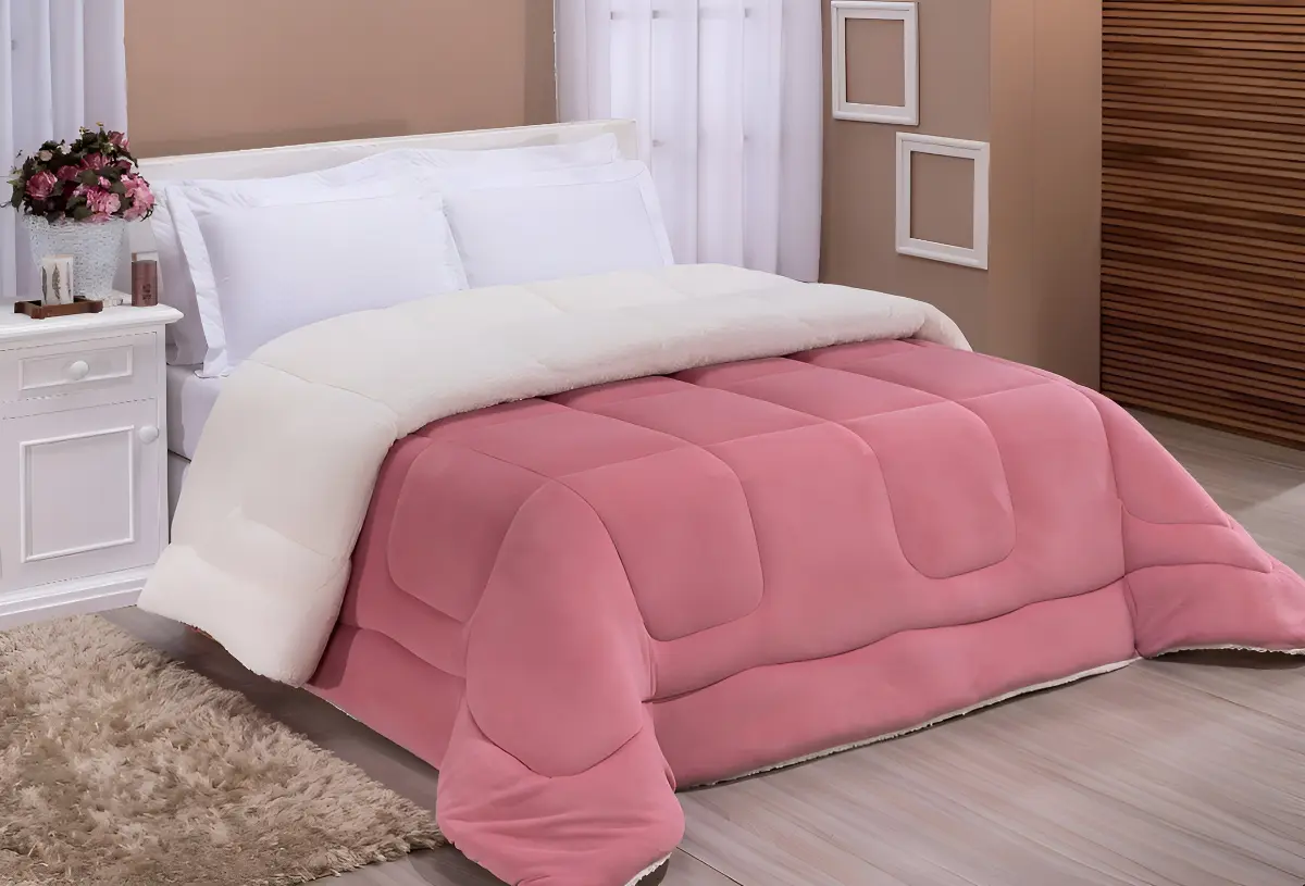 edredom casal queen coberdrom sherpa cor rose edredom casal queen coberdrom sherpa cor rose